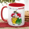 I Love You More The End I Win, Couple Christmas Accent Mug
