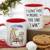 I Love You More The End I Win, Personalized Couple Mug, Wine Tumbler, Accent Mug