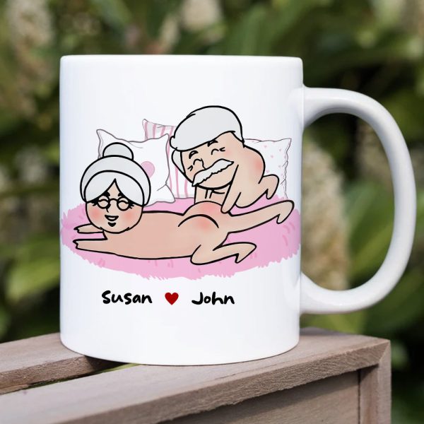 I Love You Then I Love You Still I Love To Touch Your Butt Personalized Funny Couple Mug, Gift For Couple