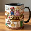 I Love You To Bits - Personalized Accent Mug - Gift For Couples, Movie Fans NL122