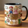 I Love You To Bits - Personalized Accent Mug - Gift For Couples, Movie Fans NL122