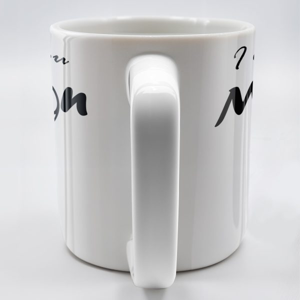 I Love You To The Moon And Back Mug With Moon And Hands Design - Personalized Custom Coffee Mug - CPL208_MG