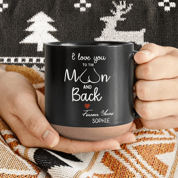 I Love You To The Moon And Back Personalized Pottery Mug Gift For Boyfriend Girlfriend LM32 895096