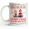 I Love You To The Moon And Back With Animated Characters - Personalized Custom Coffee Mug - CPL1032_MG