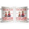 I Love You To The Moon And Back With Animated Characters - Personalized Custom Coffee Mug - CPL1032_MG