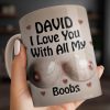 I Love You With All My Heart, Hearts Design - Personalized Custom Coffee Mug - CPL1354_MG
