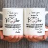 I Love You With All Of My Heart, Woman Figure and Heart Design - Personalized Custom Coffee Mug - CPL1287_MG