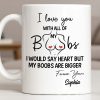 I Love You With All Of My Heart, Woman Figure and Heart Design - Personalized Custom Coffee Mug - CPL1287_MG