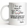 I Love You With All Of My Heart, Woman Figure and Heart Design - Personalized Custom Coffee Mug - CPL1287_MG