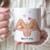 I Love You With My Hole Heart And This Too Personalized Funny Coffee Mug Gift For Couple