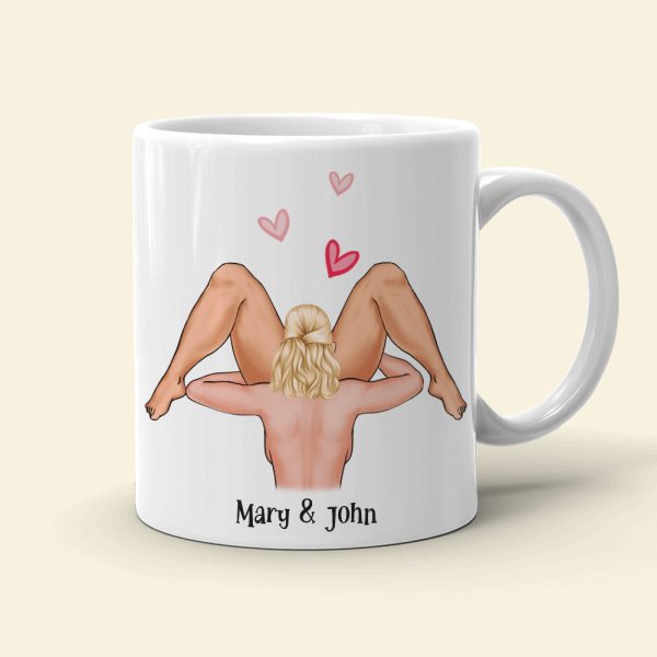 I Love You With My Hole Heart And This Too Personalized Funny Coffee Mug Gift For Couple