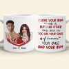 I Love Your Bum, Couple Gift, Personalized Mug, Funny Custom Photo Couple Mug