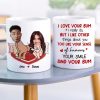 I Love Your Bum, Couple Gift, Personalized Mug, Funny Custom Photo Couple Mug