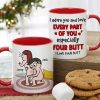 I Love Your Butt - Personalized Couple Mug -Funny Gift For Couple