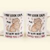 I May Look Calm But In My Head I'Ve Slapped You 3 Times Funny Cats - Personalized Mug