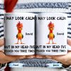 I May Look Calm, Rooster Design - Personalized Custom Coffee Mug - COL116_MG