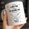 I Met You I Liked You I Love You I'm Keeping You with Hearts - Personalized Custom Coffee Mug - CPL1081_MG