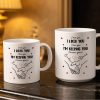 I Met You I Liked You I Love You I'm Keeping You with Hearts - Personalized Custom Coffee Mug - CPL1081_MG