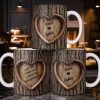 I Met You, I Liked You, I Loved You, I'm Keeping You, Tree Bark and Heart - Personalized Custom Coffee Mug - CPL1202_MG