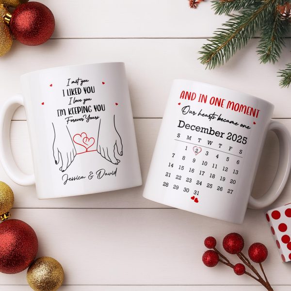 I Met You, I Liked You, Love And Holding Hands - Personalized Custom Coffee Mug - CPL1074_MG