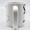 I Miss You All The Time Heart And Map Design - Personalized Custom Coffee Mug - FAM246_MG