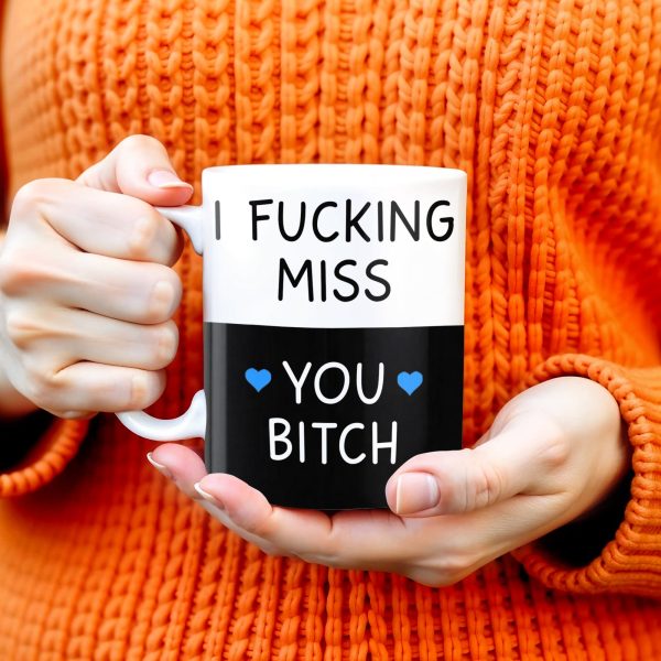 I Miss You So Much, Long-Distance Friendship Mug - Personalized Custom Coffee Mug - BST138_MG