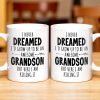 I Never Dreamed I'd Grow Up To Be An Awesome Grandson, Feather - Personalized Custom Coffee Mug - GSN054_MG