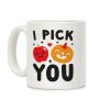 I Pick You Apple & Pumpkin Coffee Mug