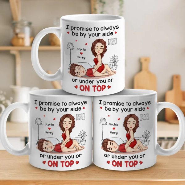 I Promise To Always Be By Your Side - Couple Personalized Custom Mug - Gift For Husband Wife, Anniversary