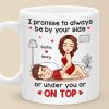 I Promise To Always Be By Your Side - Couple Personalized Custom Mug - Gift For Husband Wife, Anniversary