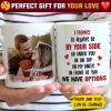 I Promise To Always Be By Your Side Or Under You - Upload Image, Gift For Couples - Personalized Mug