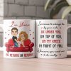 I Promise To Always Be By Your Side Or Under You On Top Of You - Fun Mug For Him, Her - Personalized Mug