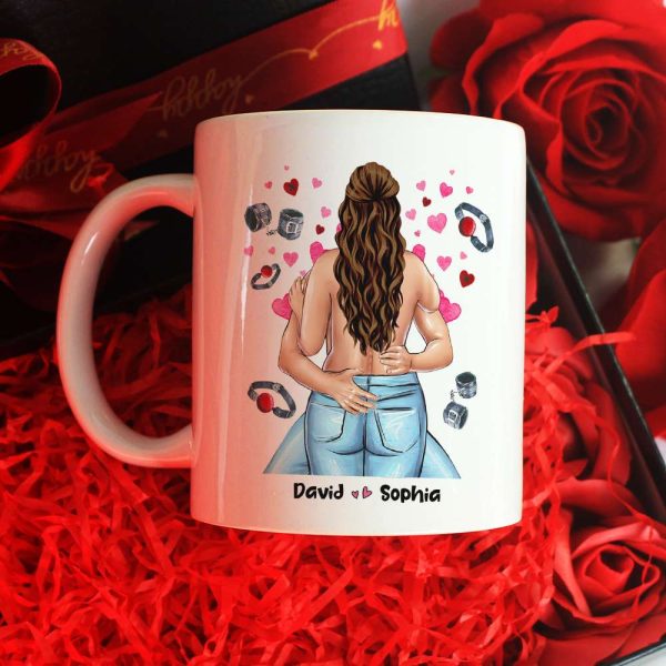 I Promise To Always Make Your Panties Wet, Personalized Mug, Naughty Gift For Couple