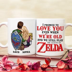 I Promise To Love You Even When We're Old-Personalized Coffee Mug-Gift For Couple- Couple Coffee Mug-01natn280623hh