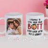 I Promise To Still Grab Your Butt Even When We're Old And Wrinkly - Upload Image, Gift For Couples - Personalized Mug