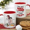 I Really Love Your Butt Personalized Mug, Funny Gift For Couple
