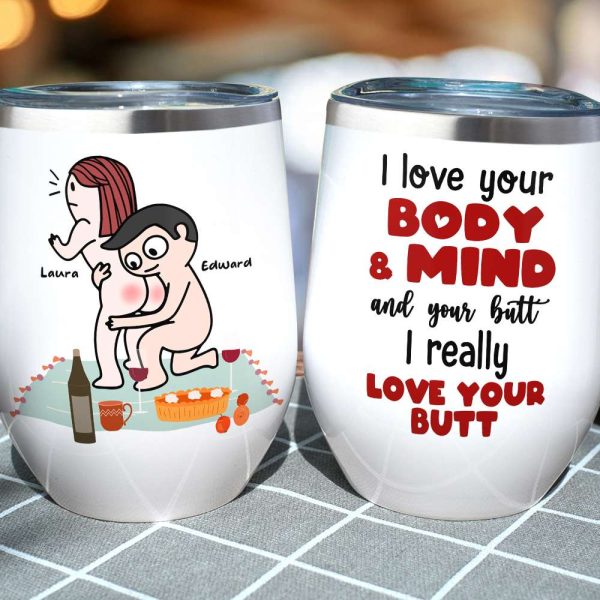 I Really Love Your Butt Personalized Mug, Funny Gift For Couple