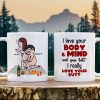 I Really Love Your Butt Personalized Mug, Funny Gift For Couple