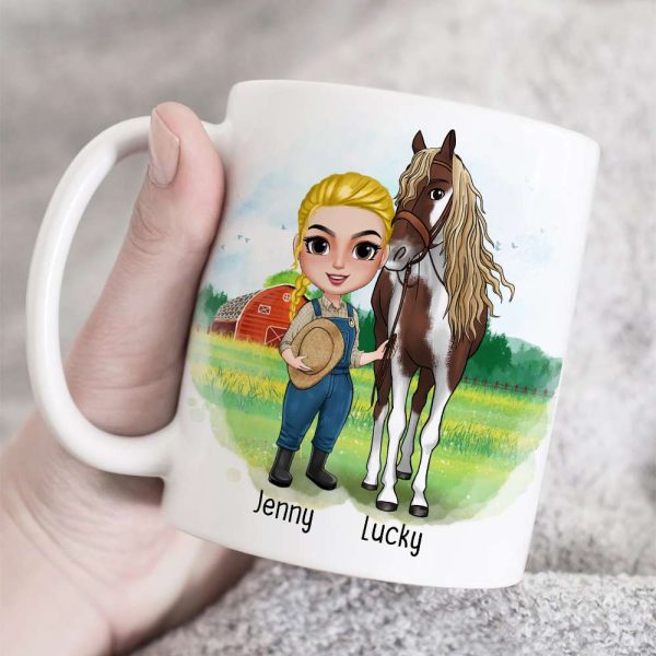 I Rode Well Actually I Fed And Brushed The Horses Mucked Stalls Swept The Aisle, You And Horses White Mug