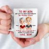 I See The Best Parts Of Me In You - Family Personalized Custom Mug - Father's Day, Gift For Son