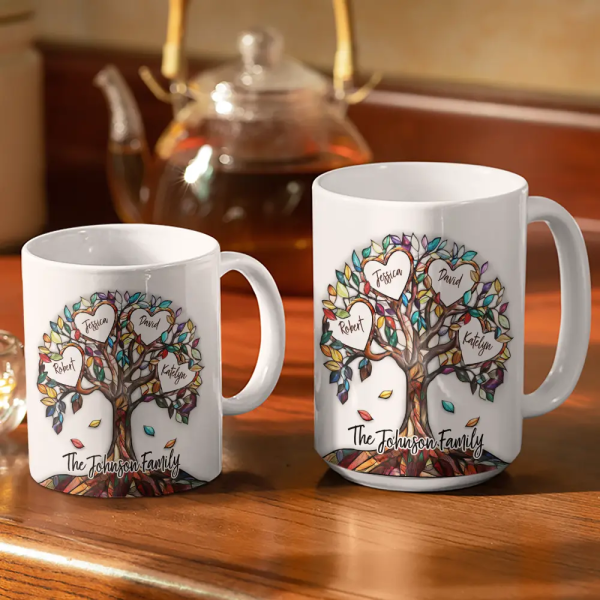 I Shook My Family Tree - 3D Inflated Effect Printed, Personalized White Edge-to-Edge Mug