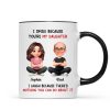 I Smile Because You Are My Daughter - Personalized Mug - Funny Christmas Gift from Dad to Daughter