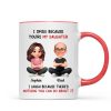 I Smile Because You Are My Daughter - Personalized Mug - Funny Christmas Gift from Dad to Daughter