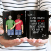 I Smile Because You Are My Daughter Son Backside - Personalized Mug