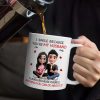 I Smile Because You Are My Husband 3D Effect Sitting Couple - Personalized Mug