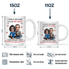 I Smile Because You Are My Husband 3D Effect Sitting Couple - Personalized Mug