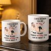 I Smile Because You Are My Wife, Humorous Mug Design - Personalized Custom Coffee Mug - WIF061_MG