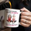 I Smile Because You're My Bestie, Two Girls Sitting - Personalized Custom Coffee Mug - BST387_MG