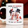 I Smile Because You're My Husband - Personalized Mug - Funny Christmas Gift for him, Gift for her