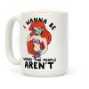 I Wanna Be Where the People Aren't Mermaid Coffee Mug